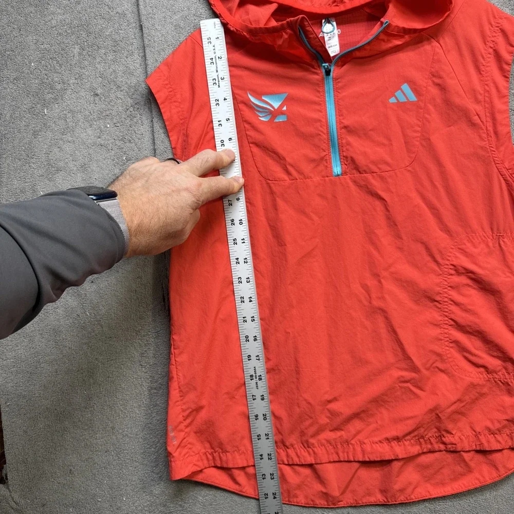 Adidas Terrex Agravic Vest Hooded Sleeveless‎ Red Men's Medium Trail Run